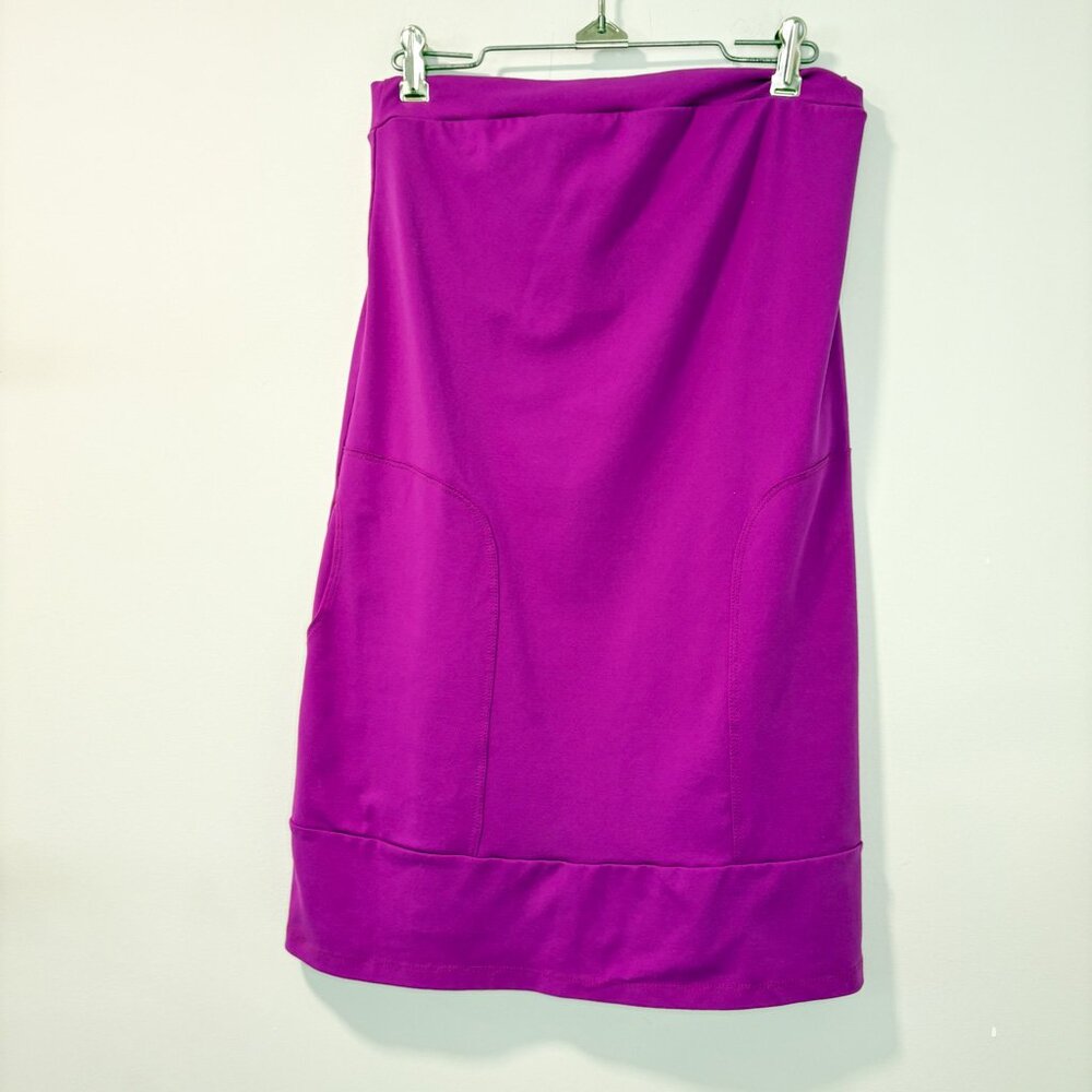 Susana Monaco Purple/Violet Stretch Skirt – Size Medium – Made in USA